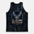 Veteran Running Tank Top - US Air Force Veteran V7 Tech Singlet