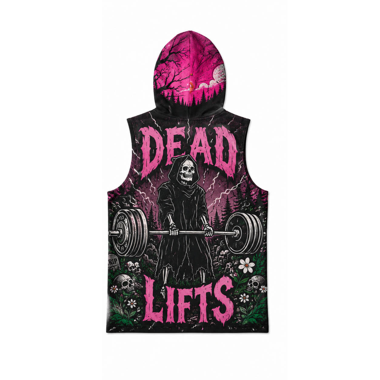 Dead Lift Men's Workout Hooded Tank Top