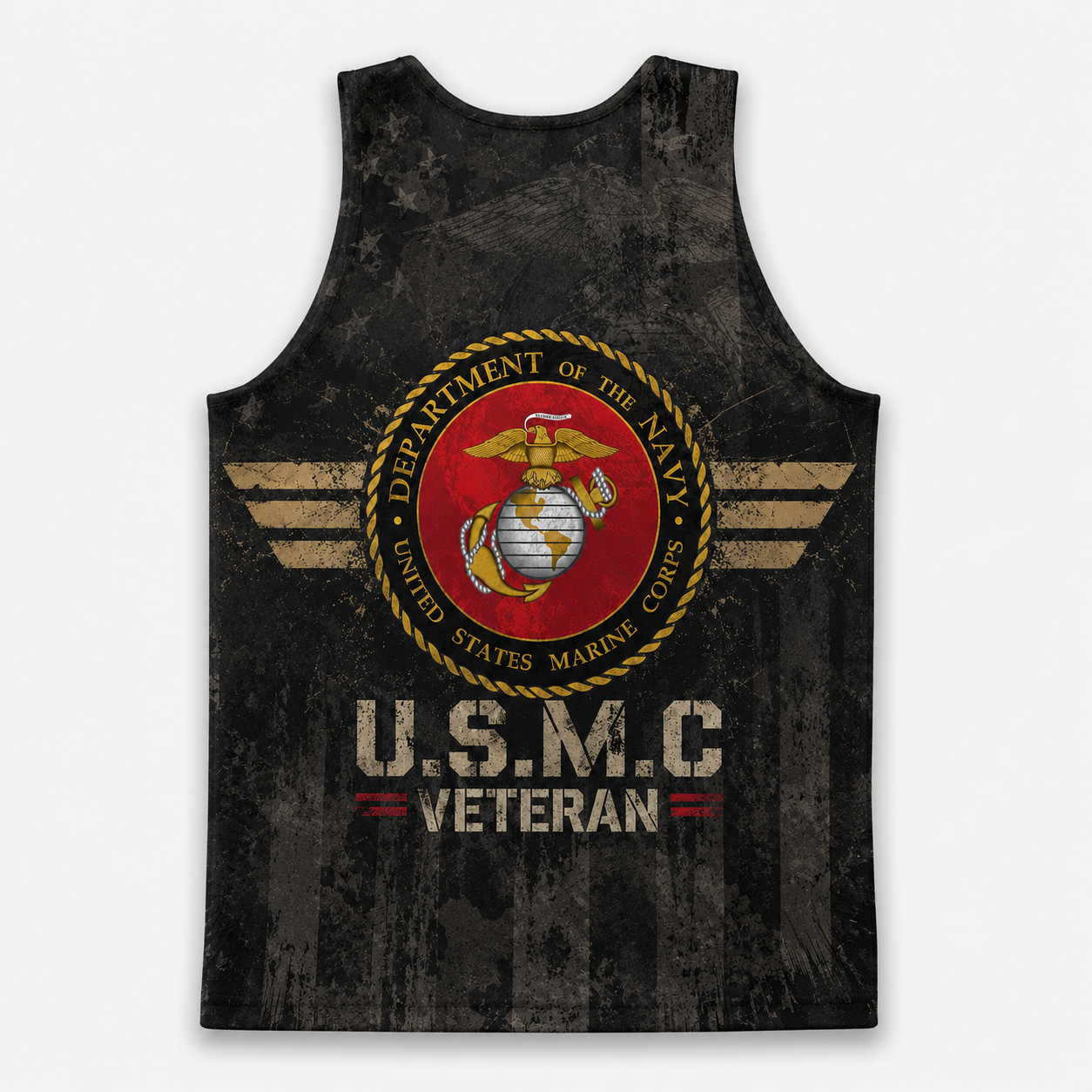 Veteran Running Tank Top - US Marine Corps Veteran V3 Tech Singlet