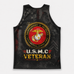 Veteran Running Tank Top - US Marine Corps Veteran V9 Tech Singlet
