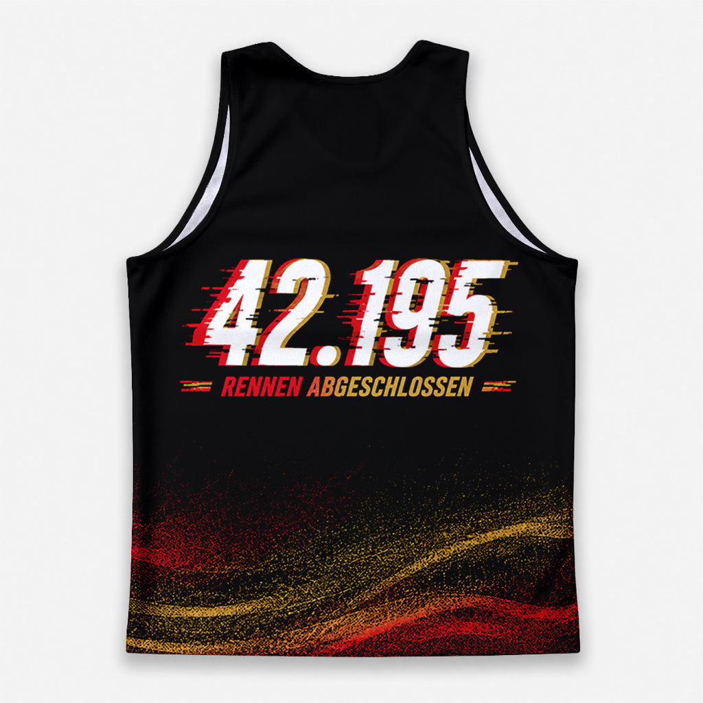 Glitch Art Effekt Berlin Wettkampftag Lauf-Tanktop
