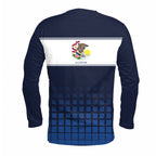 Illinois State Pride Long Sleeve Running T-Shirt