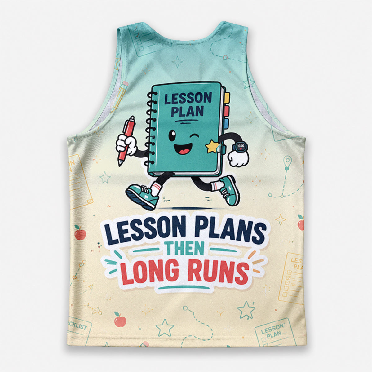 Teacher Running Tank Top Lesson Plan Marathon Tech Running Singlet