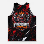 Men's Running Tank Top Firefighter Strong Eagle Running Singlet