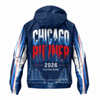 Custom Name Chicago Architecture Runner Running Windbreaker Jacket