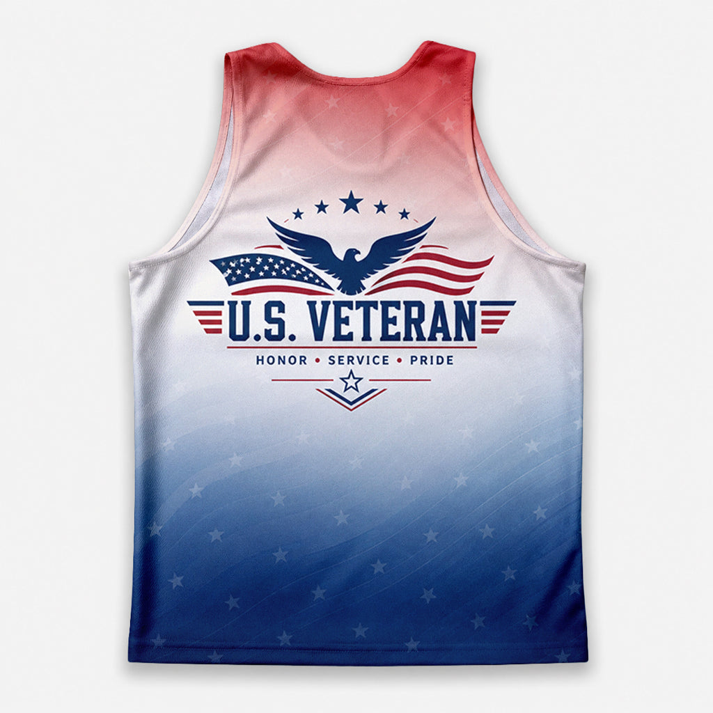 Veteran Tech Running Tank Top - Honor Service Running Singlet