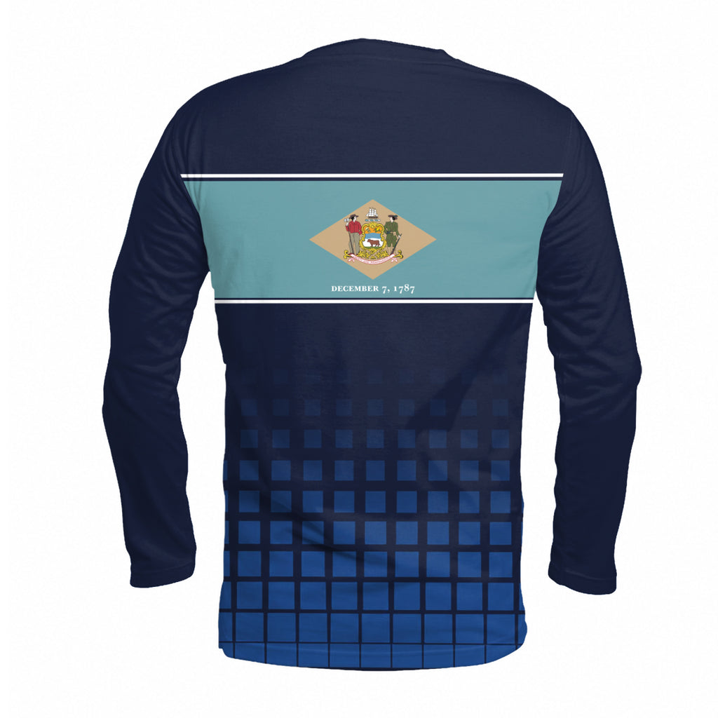 Delaware State Pride Long Sleeve Running T-Shirt