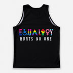 LGBT Pride Running Tank Top Equality Hurts No One Running Singlet for Men and Women