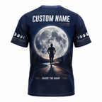 Custom Name Moonlight 5K Halloween Tech Running T-Shirt