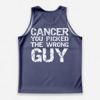 Cancer Fighter Running Tank Top Wrong Guy Running Singlet for Men