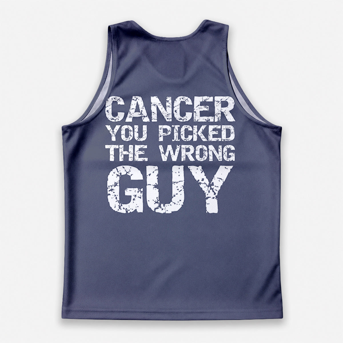 Cancer Fighter Running Tank Top Wrong Guy Running Singlet for Men