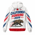 Custom Name California Republic Running Running Windbreaker Jacket