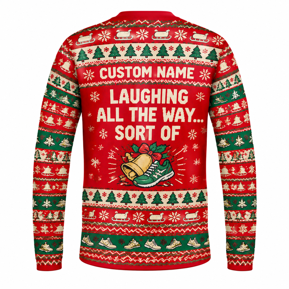 Custom Name Dashin’ Through the Nope Running Long Sleeve Shirt