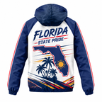 Custom Name Florida State Pride Run Florida Running Windbreaker Jacket