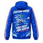 Custom Name Run Run Reindeer Running Windbreaker Jacket