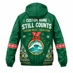 Custom Name Dashing-ish by the Gulf Santa Hustle Galveston Running Windbreaker Jacket