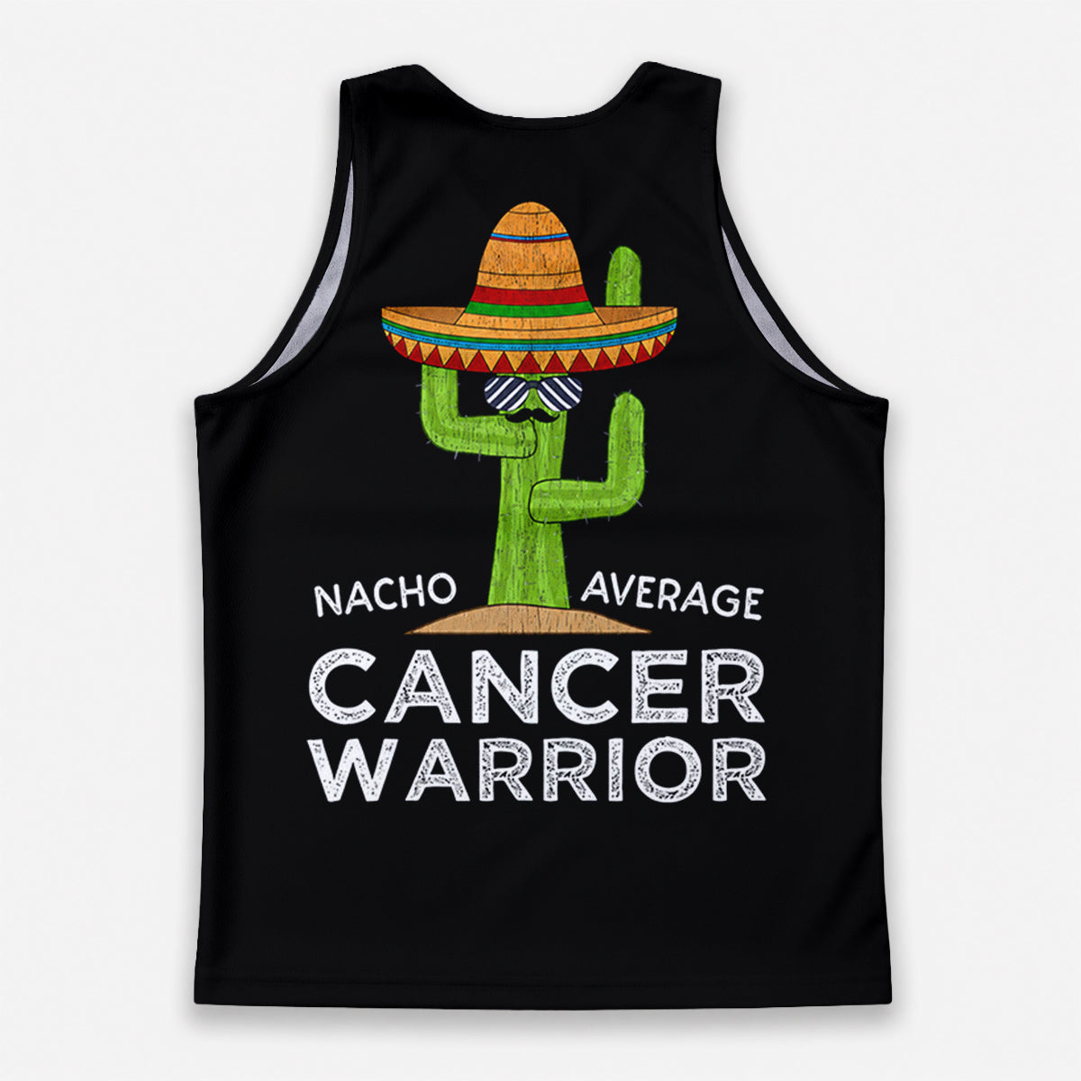 Cancer Fighter Running Tank Top Nacho Average Cactus Running Singlet for Men and Women