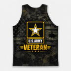 Veteran Running Tank Top - US Army Veteran V2 Tech Singlet