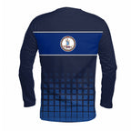 Virginia State Pride Long Sleeve Running T-Shirt