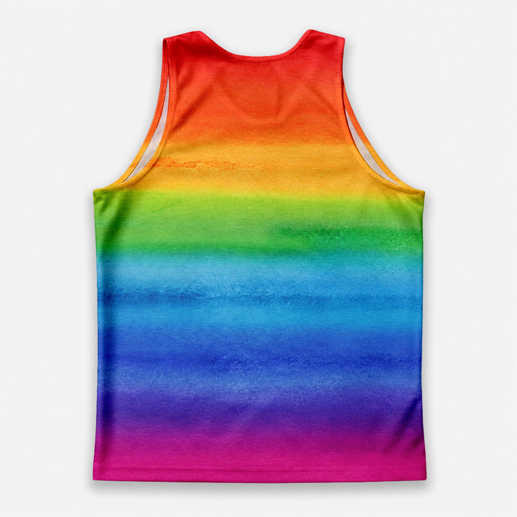 LGBT Pride Running Tank Top Rainbow Running Singlet for Men and Women