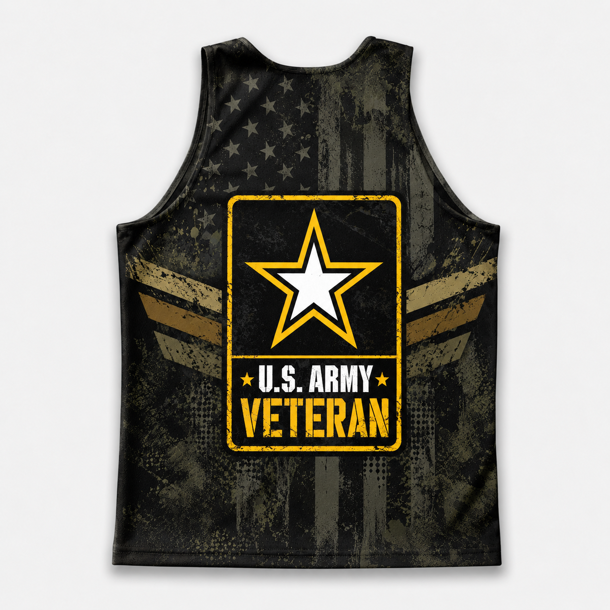 Veteran Running Tank Top - US Army Veteran V3 Tech Singlet
