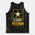Veteran Running Tank Top - US Army Veteran V5 Tech Singlet