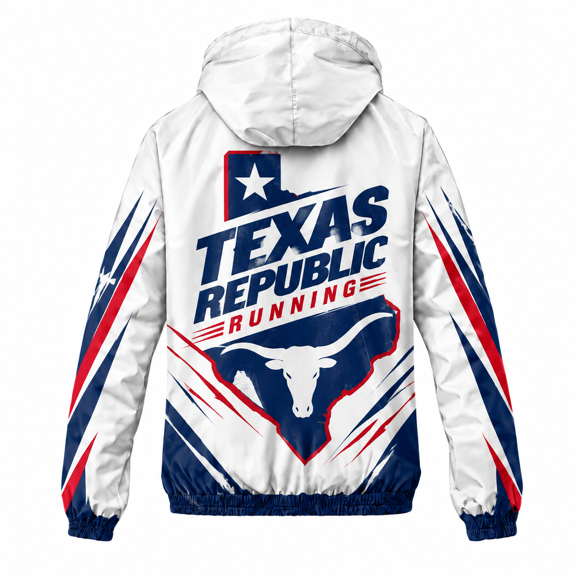 Custom Name Texas Republic Running Running Windbreaker Jacket