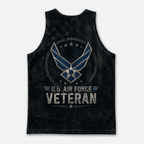 Veteran Running Tank Top - US Air Force Veteran V4 Tech Singlet