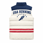 Vintage Americana Runner Sleeveless Running Puffer Jacket