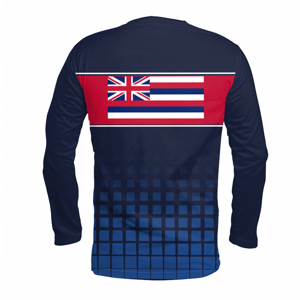 Hawaii State Pride Long Sleeve Running T-Shirt