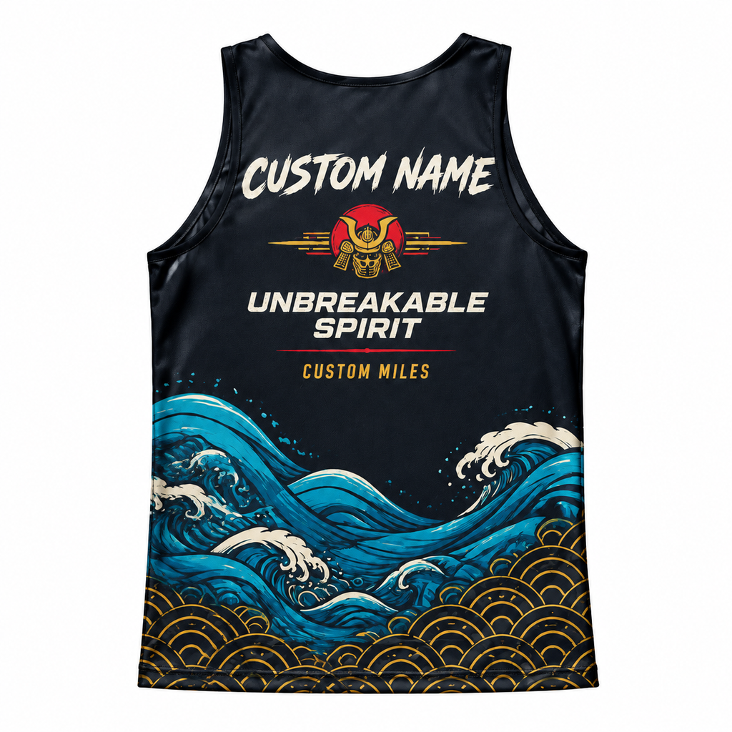 Custom Name Miles Samurai Endurance Running Tank Top