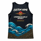 Custom Name Miles Samurai Endurance Running Tank Top