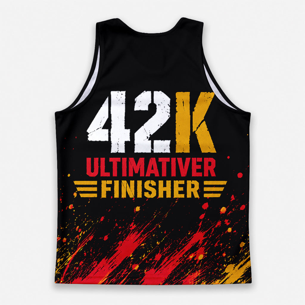 Grunge Farbspritzer Berlin Wettkampftag Lauf-Tanktop