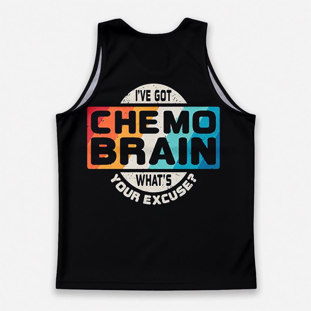 Cancer Fighter Running Tank Top Chemo Brain Funny Running Singlet for Men and Women