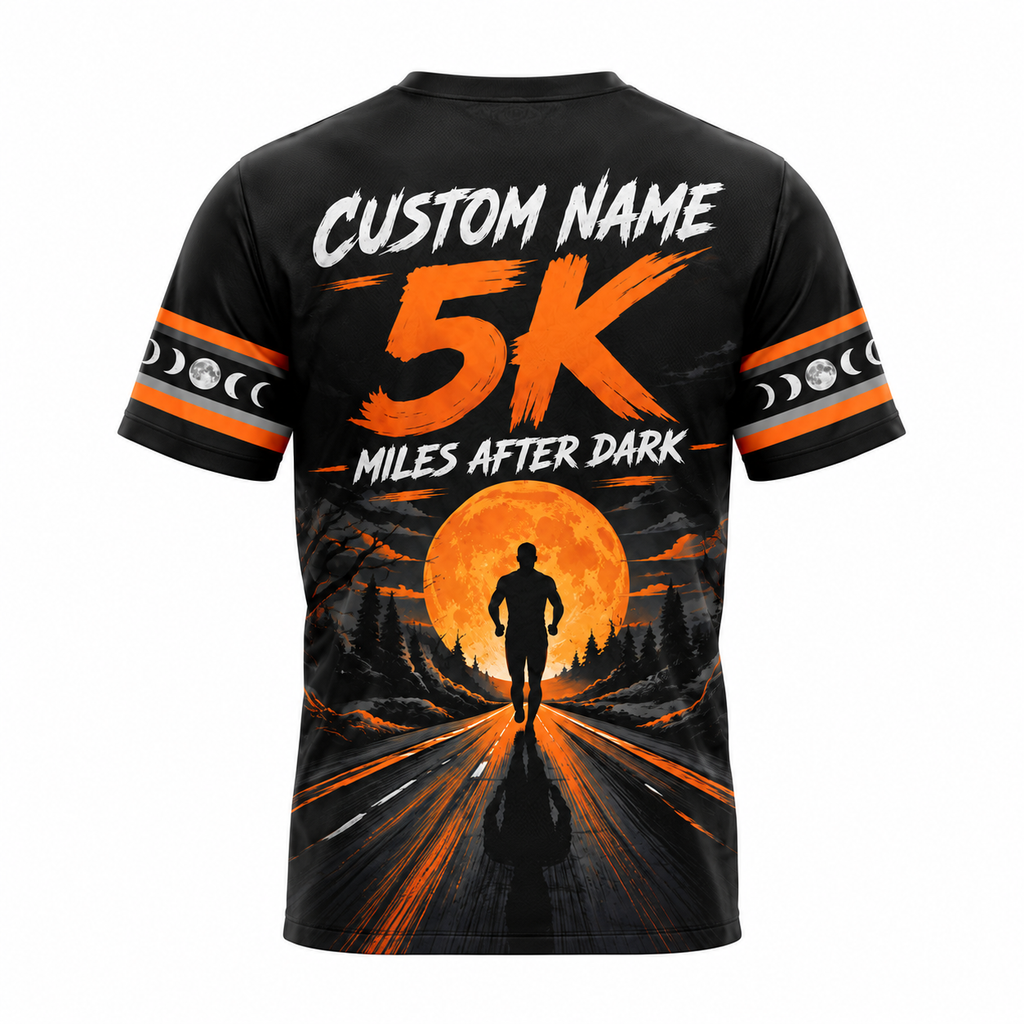 Custom Name Halloween 5K Finisher Halloween Tech Running T-Shirt