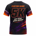 Custom Name 5K After Dark Halloween Tech Running T-Shirt