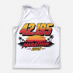 Retro Sonnenuntergang Berlin Wettkampftag Lauf-Tanktop