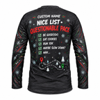 Custom Name Dear Santa, Define Fast Running Long Sleeve Shirt