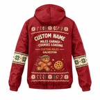 Custom Name Run Now Cookies Later Santa Hustle Galveston Running Windbreaker Jacket
