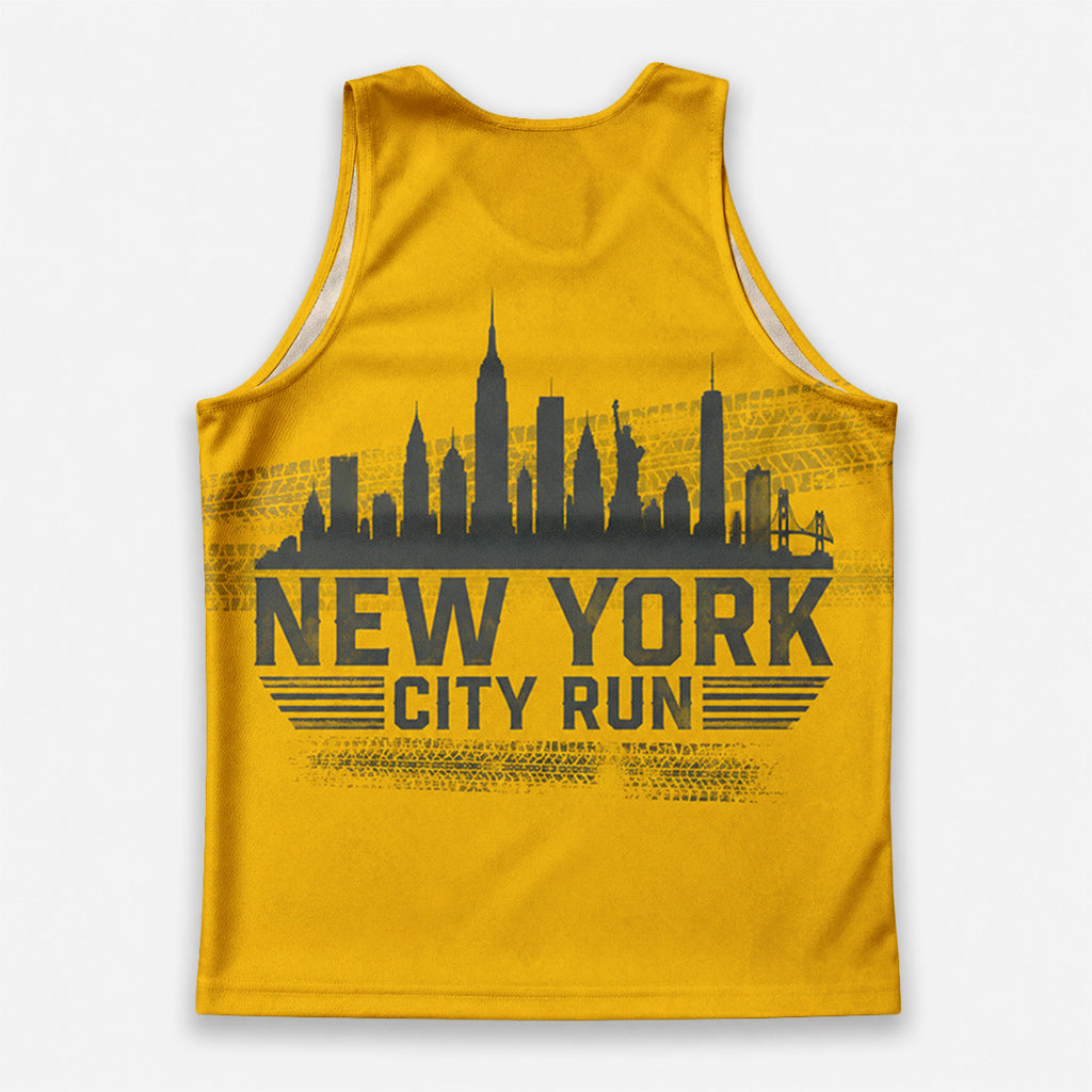 Taxi Yellow Cityscape New York Running Tank Top