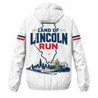 Custom Name Land of Lincoln Run Illinois Running Windbreaker Jacket