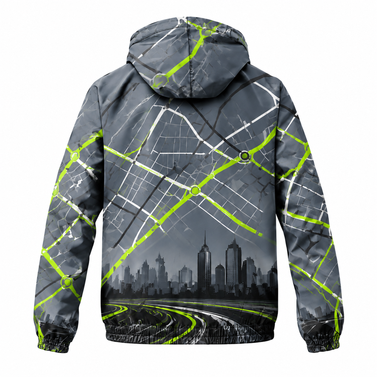 Custom Name State Urban Endurance Running Windbreaker Jacket