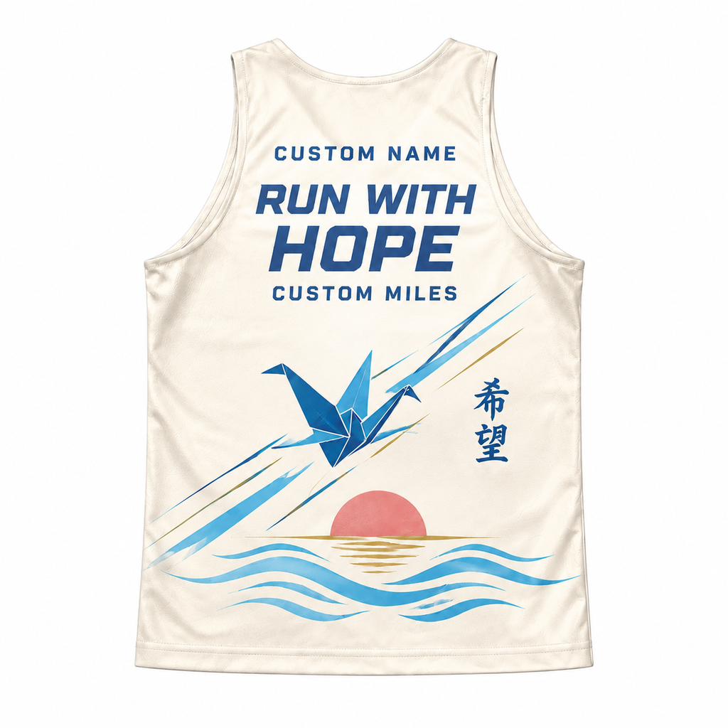 Custom Name Miles Origami Crane Aloha Running Tank Top