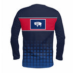Wyoming State Pride Long Sleeve Running T-Shirt