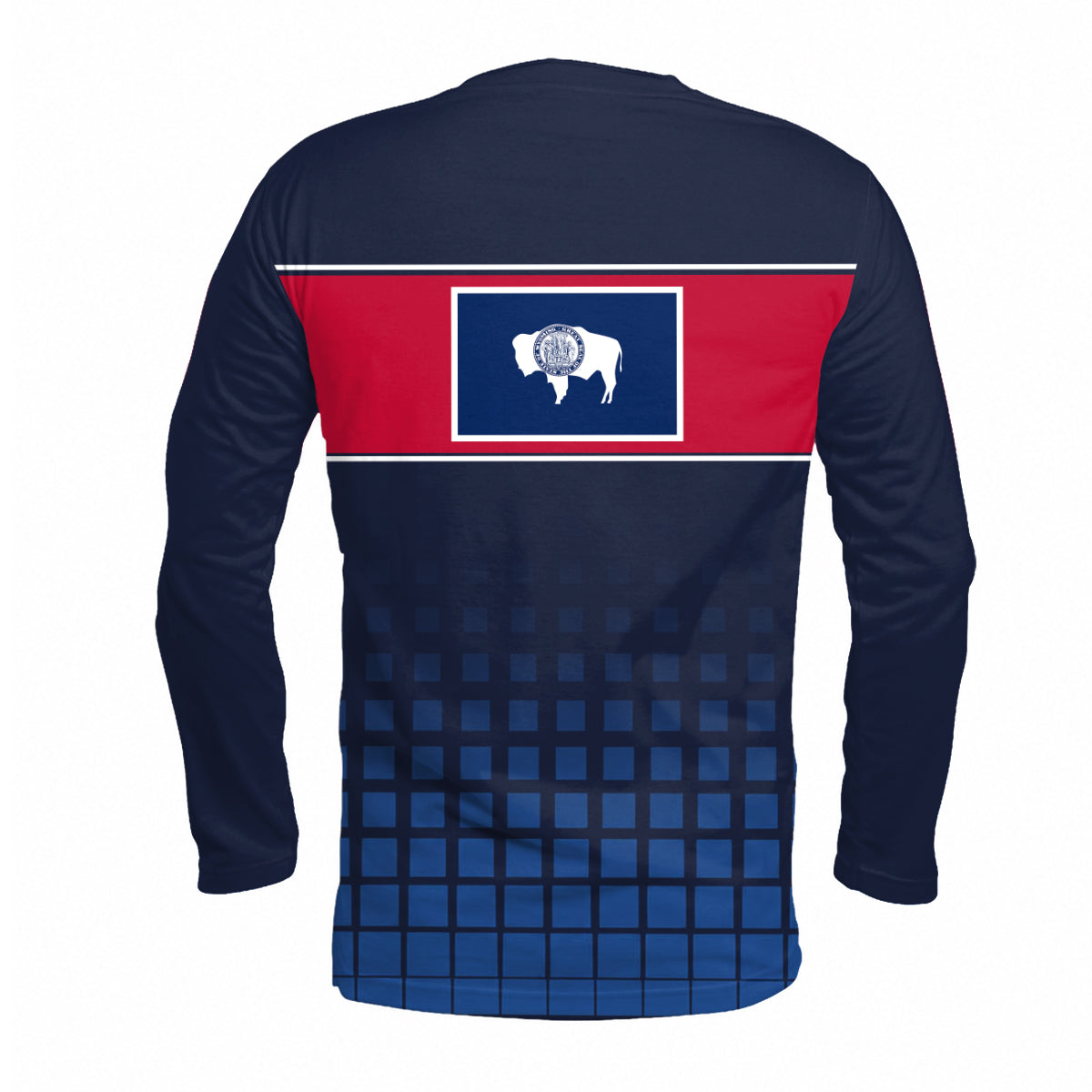 Wyoming State Pride Long Sleeve Running T-Shirt