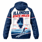 Custom Name Illinois State Miles Illinois Running Windbreaker Jacket