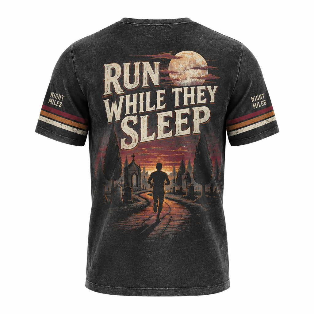 Graveyard Shift Running Club Halloween Tech Running T-Shirt
