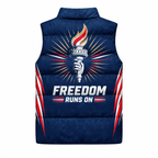 Torch of Freedom Sleeveless Running Puffer Jacket