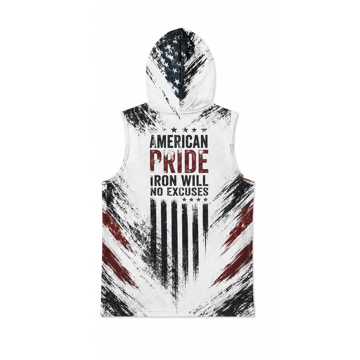 Iron Will No Excuses Men's Workout Hooded Tank Top