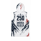 USA 250 Men's Workout Hooded Tank Top